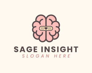 Brain Care Bandage logo design