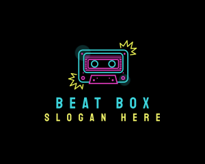 Neon Music Cassette logo