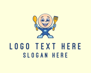 Food Meal Superhero  Logo