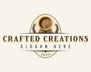 Wine Beer Brewery  logo design