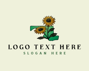 Maryland Botanical Flower logo