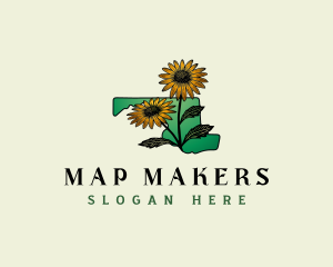 Maryland Botanical Flower logo design