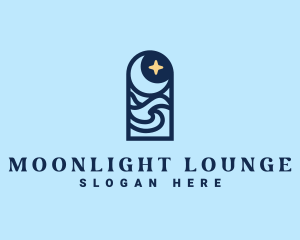 Midnight Beach Wave logo design