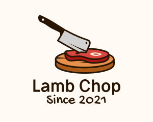 Meat Cleaver Chopping Board logo design