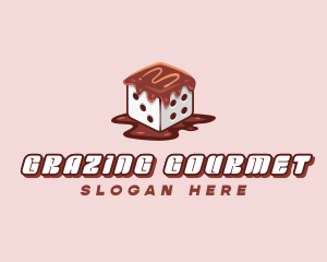 Chocolate Sweet Dice logo design