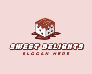 Chocolate Sweet Dice logo design