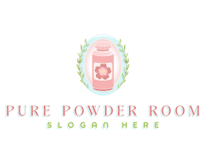 Floral Beauty Powder logo design