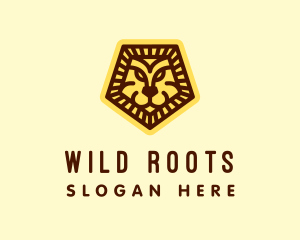 Wild Jungle Lion Zoo logo