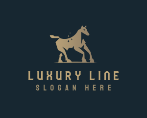 Elegant Luxury Horse logo design