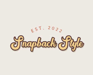 Retro Cursive Style logo design