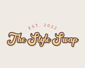 Retro Cursive Style logo design