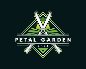 Grass Cutter Lawn logo design