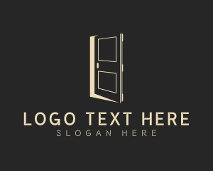 Elegant Construction Door Logo