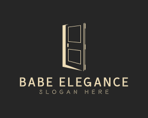 Elegant Construction Door logo design