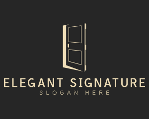 Elegant Construction Door logo design