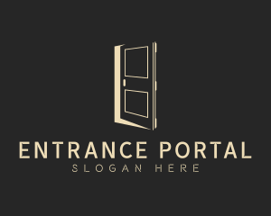 Elegant Construction Door logo design