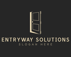 Elegant Construction Door logo design