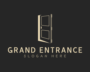 Elegant Construction Door logo design