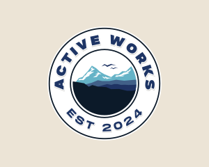 Mountaineer Hiker Summit logo design