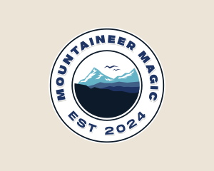 Mountaineer Hiker Summit logo design