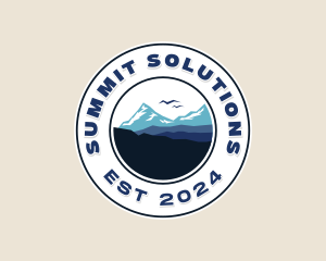 Mountaineer Hiker Summit logo design