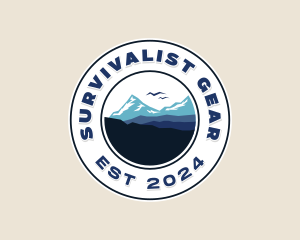 Mountaineer Hiker Summit logo design