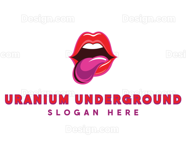 Lips Tongue Seduce Logo