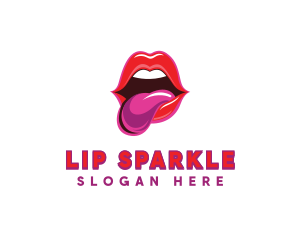 Lips Tongue Seduce logo design