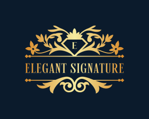 Elegant Floral Boutique logo design