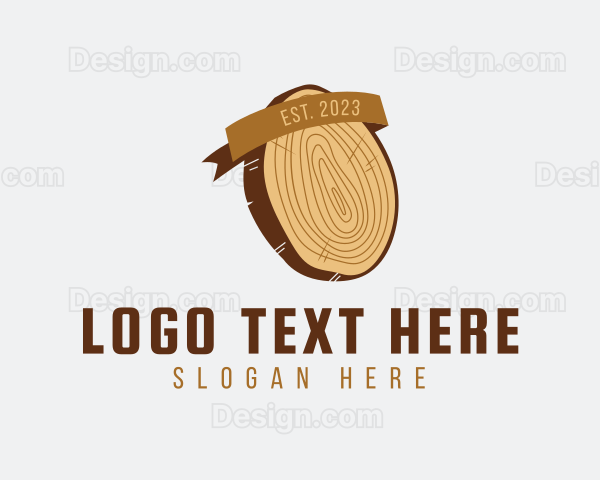 Lumberjack Wood Chop Logo