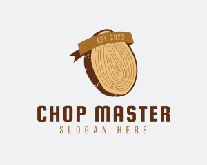 Lumberjack Wood Chop logo design