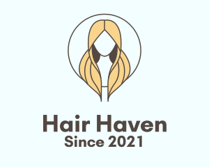 Blonde Hair Woman logo
