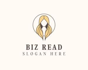 Blonde Hair Woman logo design