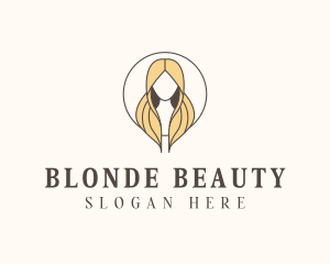 Blonde Hair Woman logo design