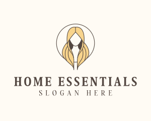 Blonde Hair Woman logo design