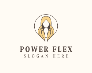 Blonde Hair Woman logo design