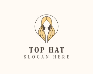 Blonde Hair Woman logo design