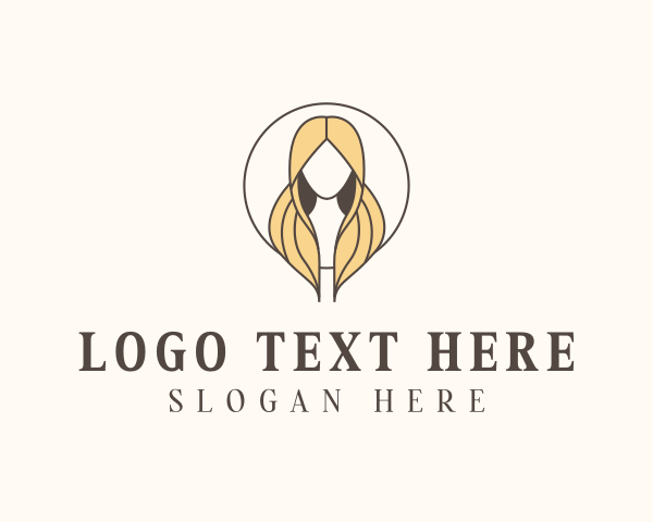 Blonde Hair Woman logo