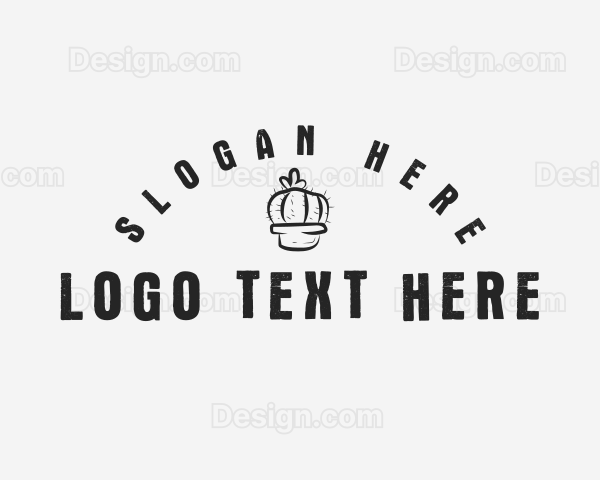 Cactus Succulent Plant Logo