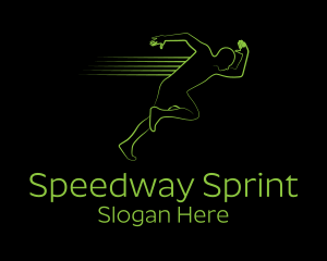 Athletic Running Man  logo