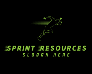 Athletic Running Man  logo