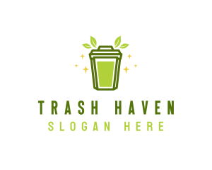 Housekeeping Trash Bin logo design