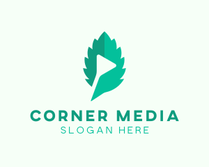 Leaf Media Player logo design