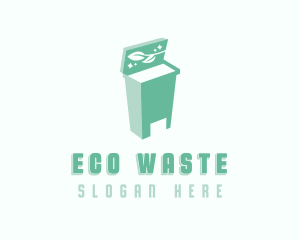 Garbage Bin Waste Disposal  logo design