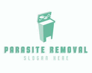 Garbage Bin Waste Disposal  logo design