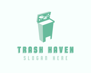 Garbage Bin Waste Disposal  logo design