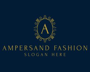 Royal Floral Fashion Salon  logo design