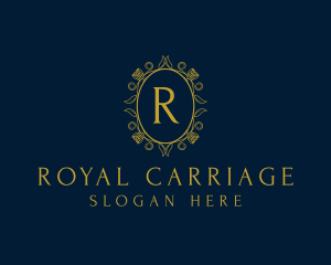 Royal Floral Fashion Salon  logo design