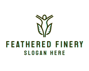 Woman Feather Pen logo design