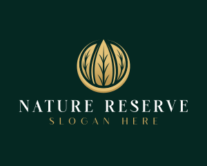 Botanical Natural Leaves logo design